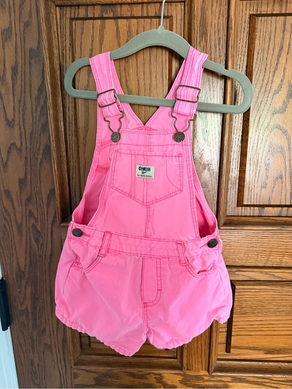 OshKosh B'gosh Pink Shortall Overalls for Kids